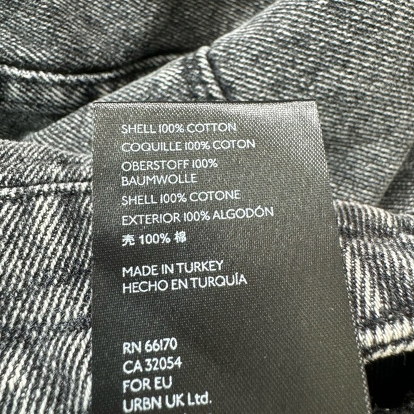 BDG Urban Outfitters Fringe Hem Black Acid
Wash Distressed Mini Skirt - Picture 7 of 7